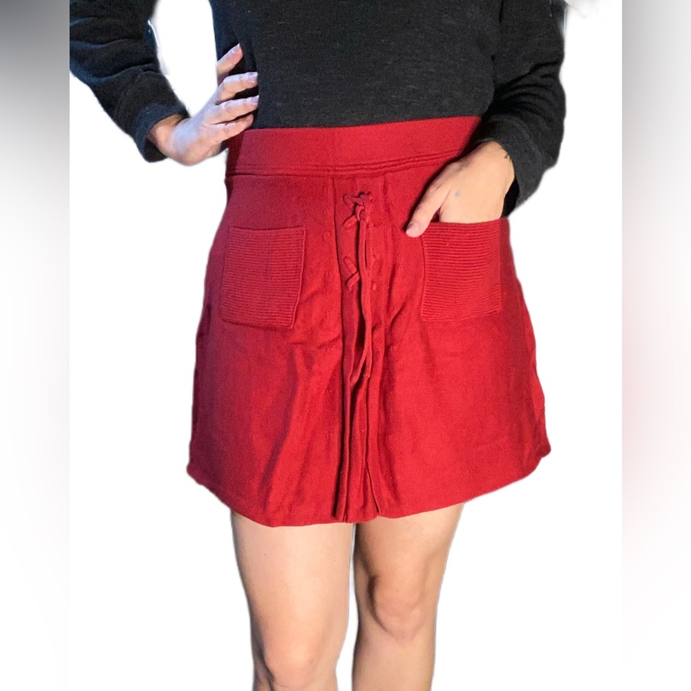 Candie’s Knit Red Skirt